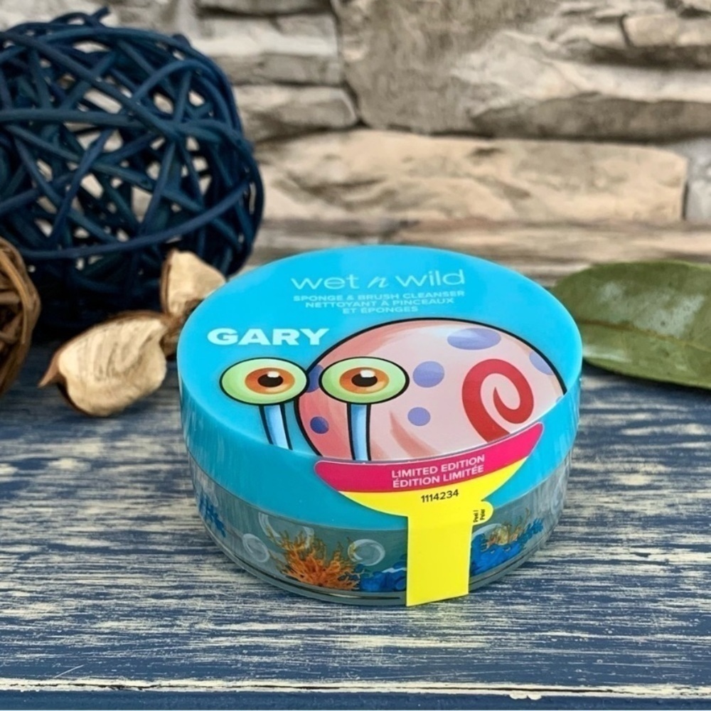 SpongeBob Wet n Wild Nautical Nonsense Gary Snail Soap Suds Sponge Cleaner New